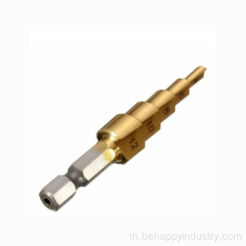 Titanium Coated Step Bit Bit สำหรับหลุมเจาะ